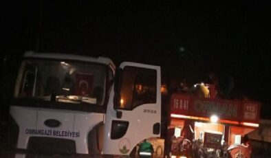 Osmangazi’den yangın söndürme çalışmalarına destek