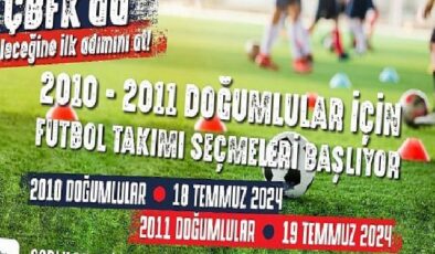 ÇBFK’dan Genç Yeteneklere Çağrı